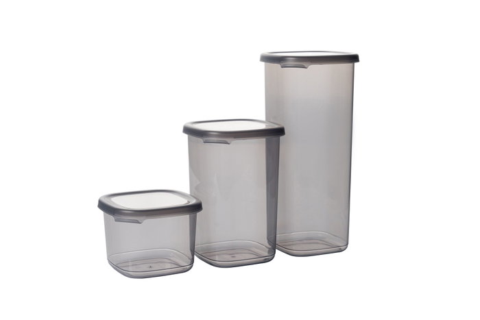 Hermia Set de 15 cajas de almacenaje, Antracita